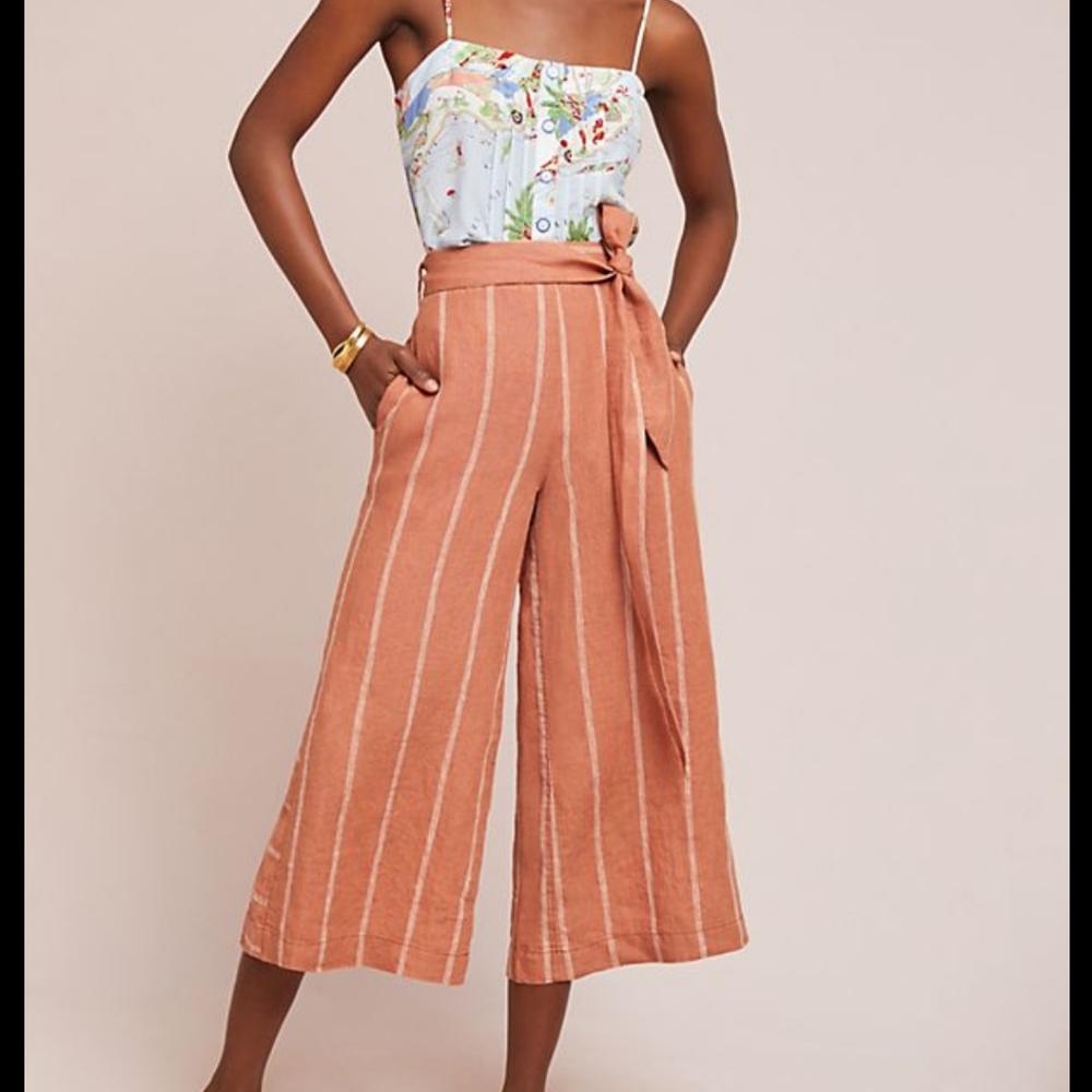 Linen Anthropologie pants